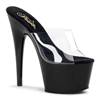 Pleaser - ADORE701 Mules à talons - Chaussures de pole dance - Noir/Transparent Product image